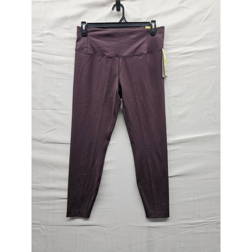 All in‎ Motion Womens High Rise 7/8 Leggings Brown Poly Blend Athletic Size XXL